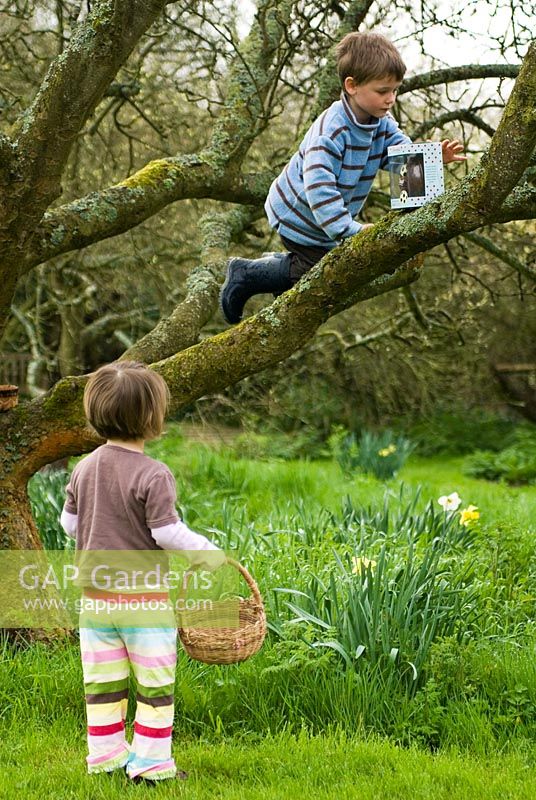 Children on Easter egg Hunt