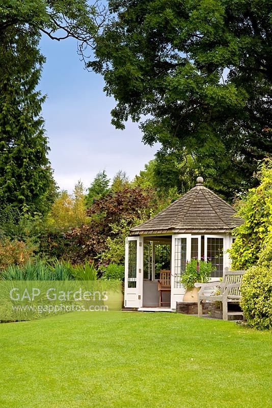 Summer house at RHS Harlow Carr