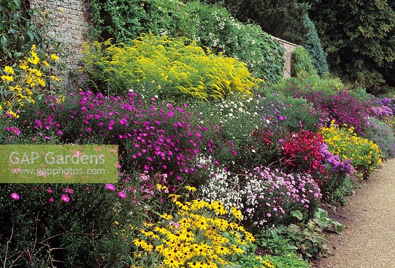 Autumn border at Waterperry gardens, Oxford