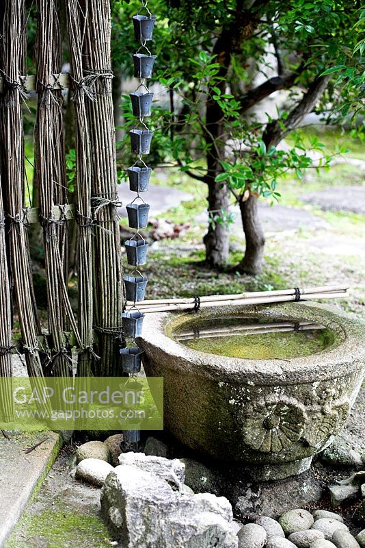 Water feature, Isuien Gardens, Nara, Japan