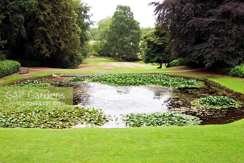 The Octagon pool at Rousham Park House and Garden, Bicester, Oxfordshire, designed by William Kent 1685-1748