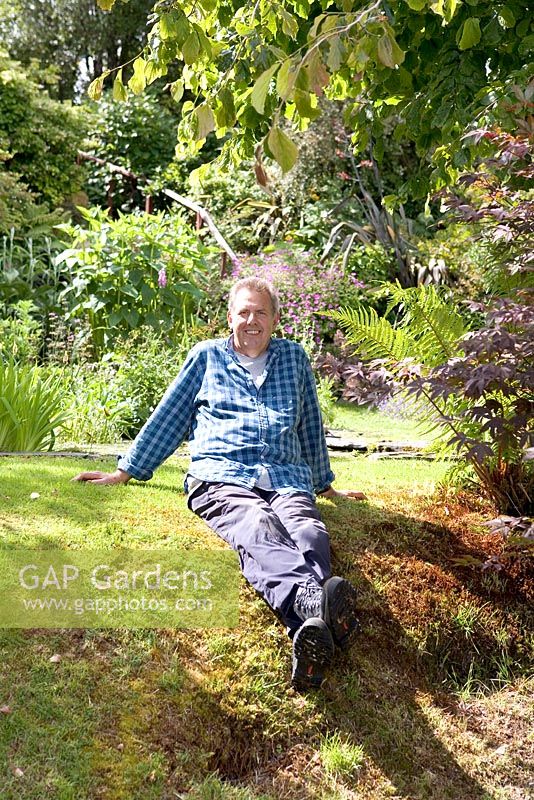 Garden owner, Scoular Anderson - Seafield, Hunter's Quay, Dunoon, Western Scotland