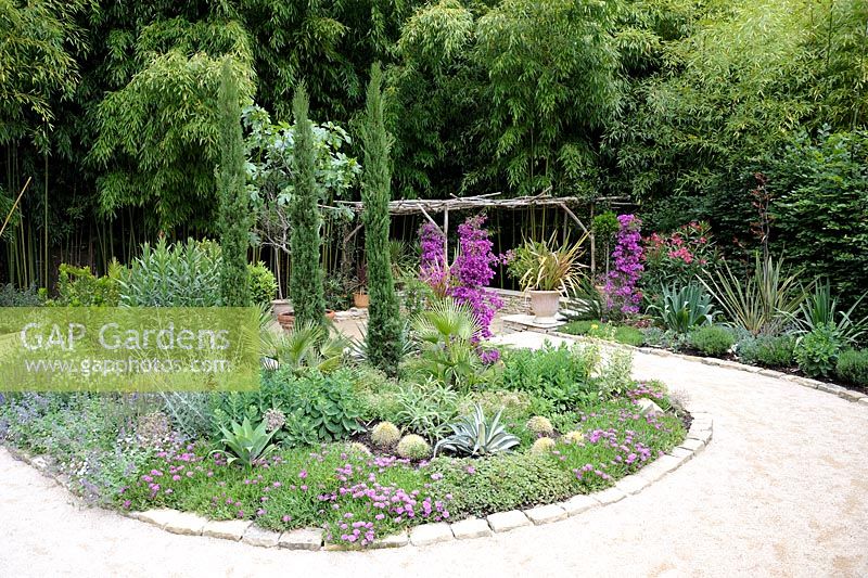 Mediterranean style garden. 