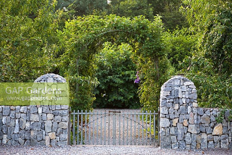 Apple arch at the entrance to part of Ballymaloe Cookery school