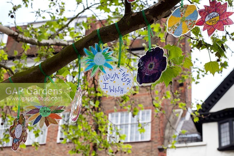 Wish Trees of Chelsea, Dovehouse Green, Dovehouse Street - First Chelsea Fringe Festival, London 2012