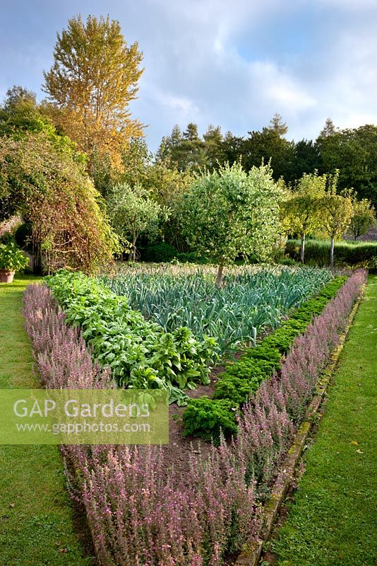 The Walled Garden in Highgrove Garden, September 2009. 