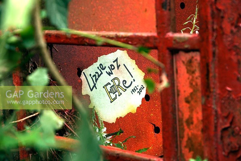 Lizzie woz Eire - graffiti to celebrate Jubilee year 2012. 