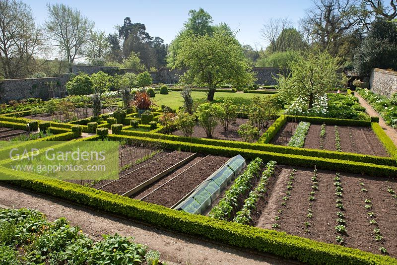 The walled garden at Wretham Lodge, Norfolk