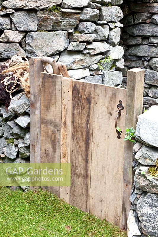 Motor Neurone Disease - A Hebridean Weavers Garden - wooden garden gate