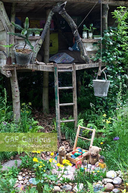 NSPCC Garden of Magical Childhood - tree house and play area 