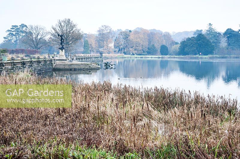 Mile long lake designed by Capability Brown, Trentham Gardens.