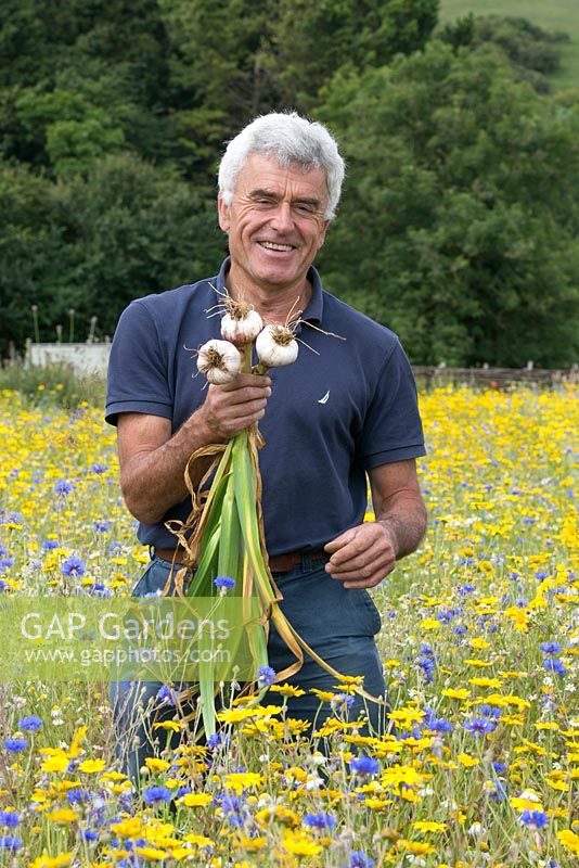 Colin Boswell. The Garlic Farm. Isle of Wight.