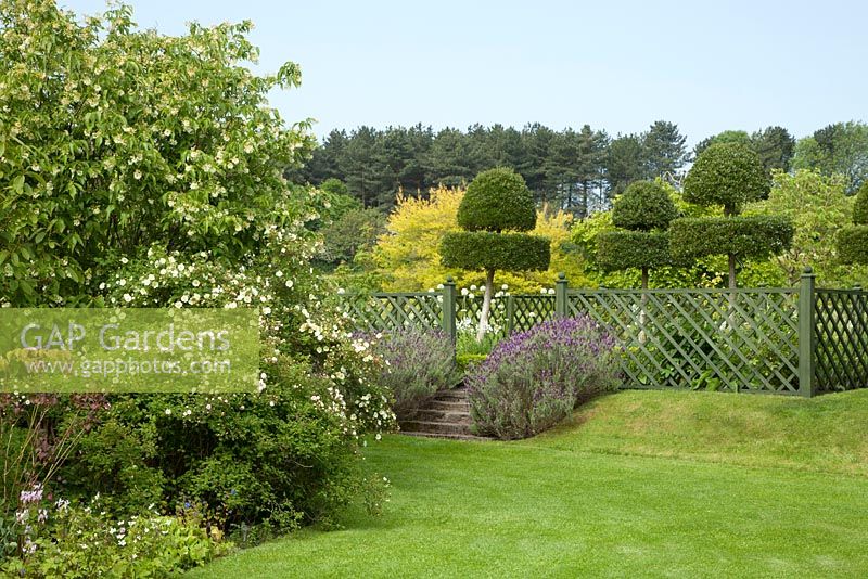 The White Garden, Felley Priory, Nottinghamshire