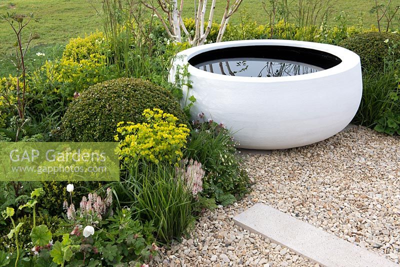 Water bowl by Urbis - Time is a Healer supporting Primrose Hospice, RHS Malvern Spring Festival 2016
