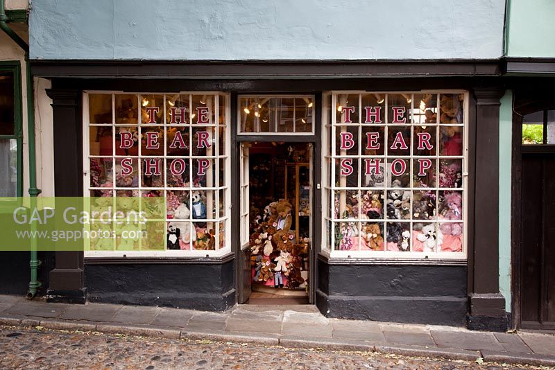 The Bear Shop on Elm Hill in a Tudor building 