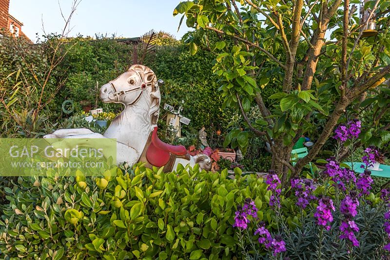 Rocking horse - Driftwood garden in May