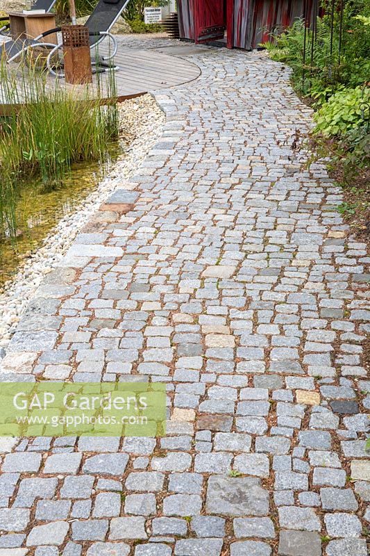Granite paved path 