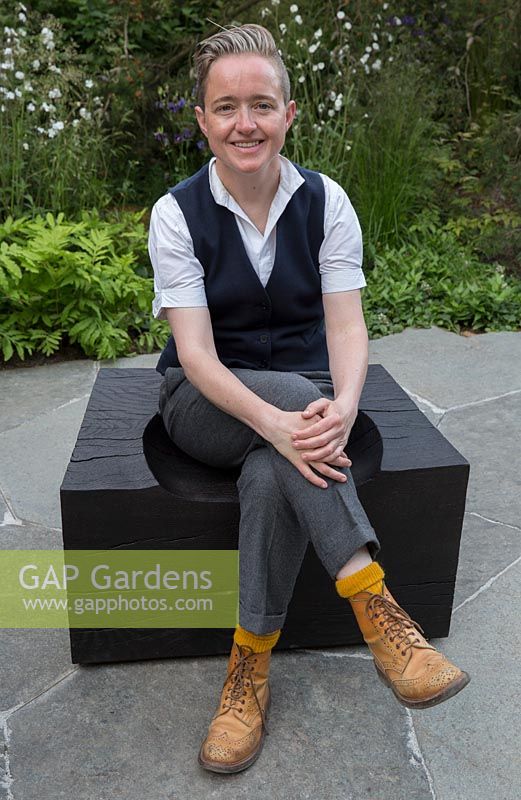 The Royal Bank of Canada Garden, Charlotte Harris in the garden - RHS Chelsea Flower Show 2017