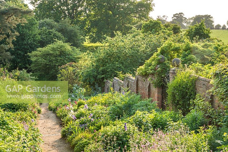 The Herbaceous borders - Benington Lordship Gardens, Hertfordshire
