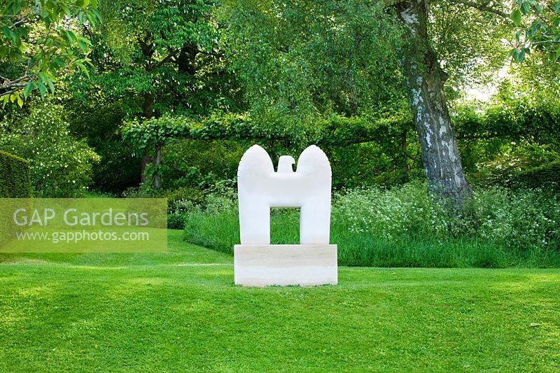 Modern sculpture - Asthall Manor, Oxfordshire
