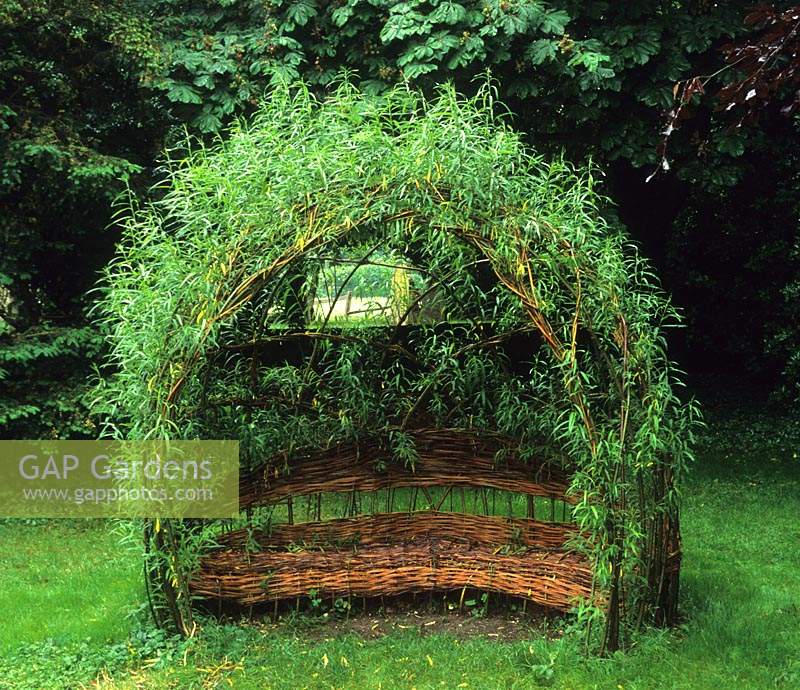 The Manor House Upton Grey Hampshire woven willow seat