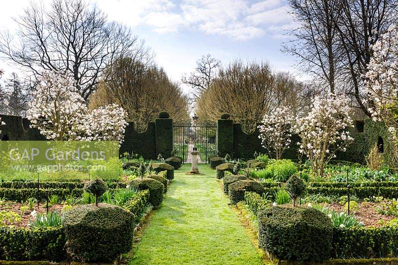 The Sundial Garden, Highgrove, March, 2019. 