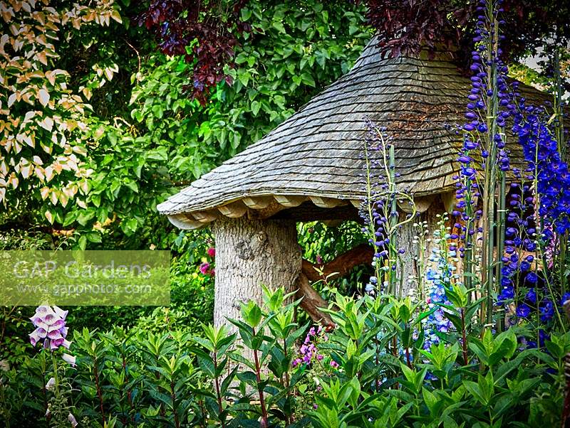 The Summer House in The Cottage Garden, Highgrove, June, 2019. 