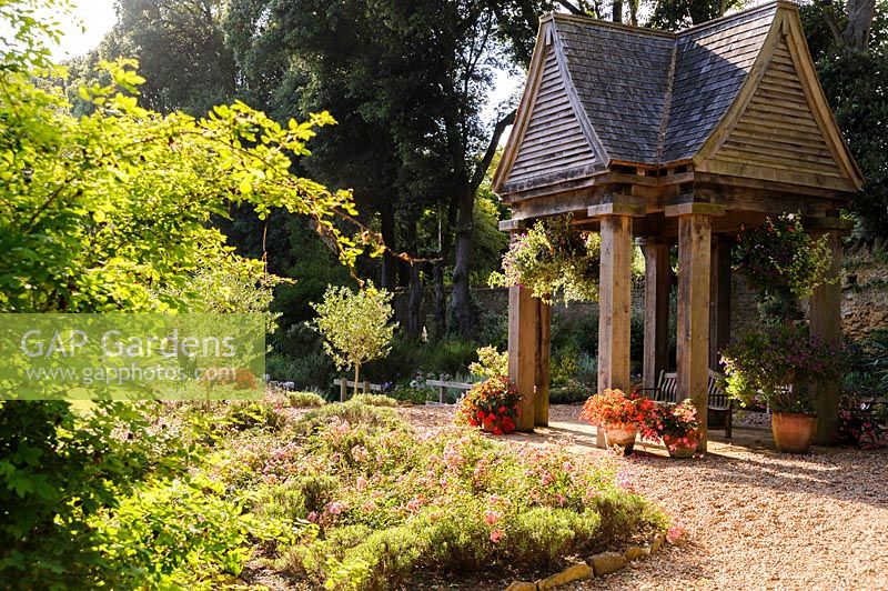 The Pavilion at Abbotsbury Subtropical Gardens, Abbotsbury, Dorset, UK. 