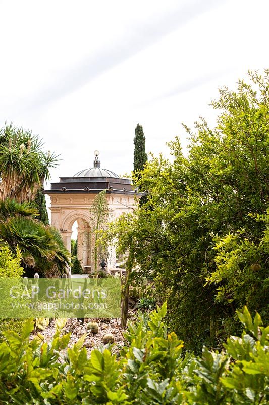 Pavillion in La Mortola: Hanbury Botanic Garden, Ventimiglia, Italy. 