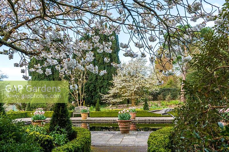 The Italian Garden at Borde Hill, Sussex, UK. 