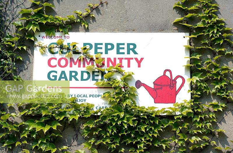 Culpeper Community Garden sign 