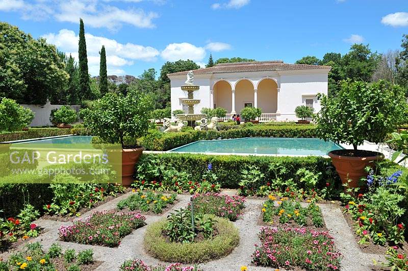 Italian Renaissance Garden at the Themed Gardens Collection in Hamilton, New Zealand