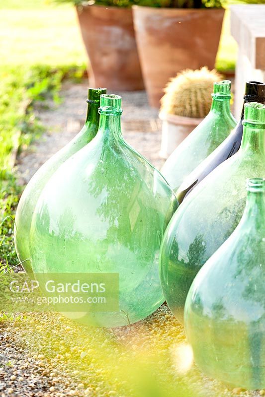 Collection of glass bottles 