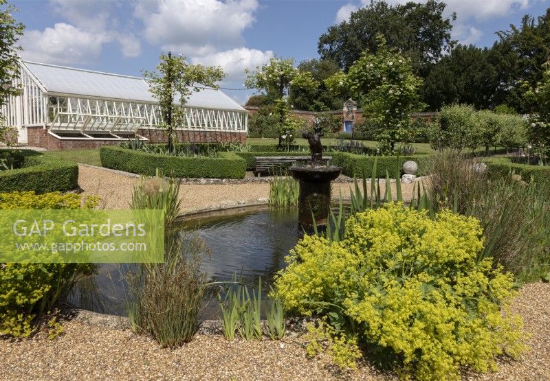 The walled garden at Bridge End Gardens, Saffron Walden, Essex