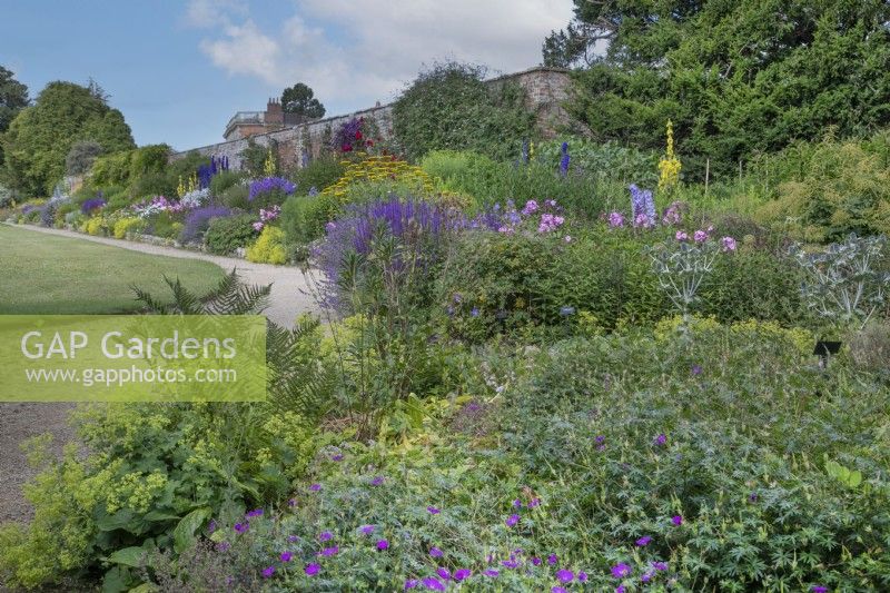 Mixed border at Waterperry Gardens, July