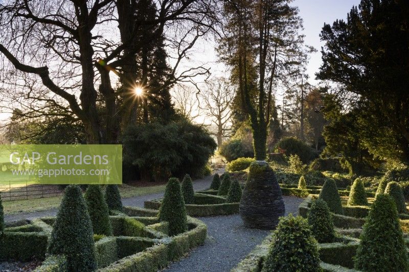 The Slate Garden at Hergest Croft in January