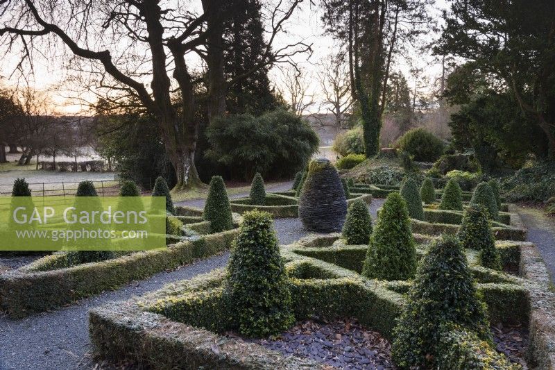 The Slate Garden at Hergest Croft in January