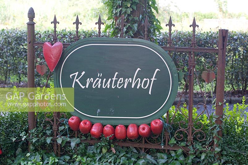 Company sign Kräuterhof 
