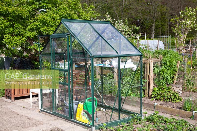Greenhouse in the allotment garden 