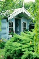 Garden shed used as office