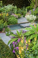 The Morgan Stanley Garden, designed by Chris Beardshaw, sponsored by Morgan Stanley, RHS Chelsea Flower Show, 2019.