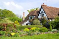 View towards house at Eastgrove Cottage in spring