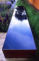 Contemporary water feature at Chelsea FS 2006. Garden sponsored by The Daily Telegraph