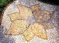 Mosaic flower motif 