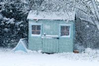 Playhouse in the snow 