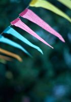 Bunting made out of tissue paper