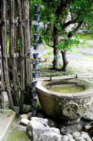 Water feature, Isuien Gardens, Nara, Japan