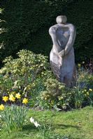 Wooden sculpture at Coopers Millenium Garden, Lichfield