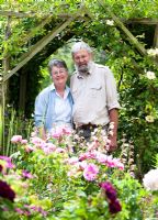 Carol and Malcolm Skinner - owners of Eastgrove Cottage garden