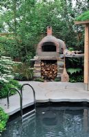 Wood burning outdoor oven and plunge pool. The Children's Society garden, Gold medal winner, RHS Chelsea Flower Show 2010 
 